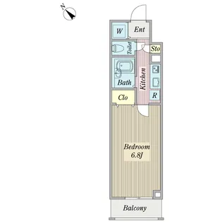 プロシード新横浜【2階】の間取り