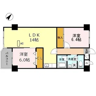 MYコーポ【2階】の間取り