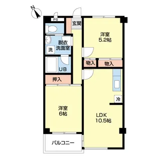メゾン・ド・ヴェール【3階】の間取り