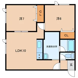 アプリコット【1階】の間取り