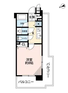 ビューネ渋谷桜丘【2階】の間取り