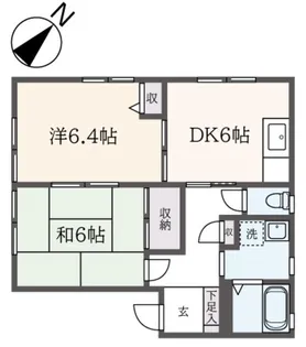サンクレスト浜田山【1階】の間取り