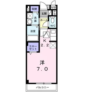 リフティー井上B【1階】の間取り