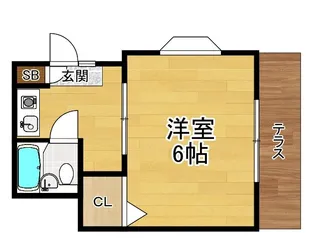 水仙ハイツ【1階】の間取り