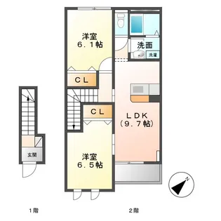 パークサイド・レジデンス【2階】の間取り