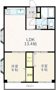 メゾン花月【2階】の間取り