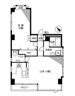 ルトゥール駒込【6階】の間取り