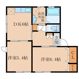 シャーメゾンシェスタII【1階】の間取り