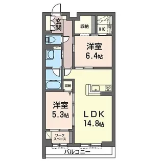 la mont II (ラモントII)【1階】の間取り