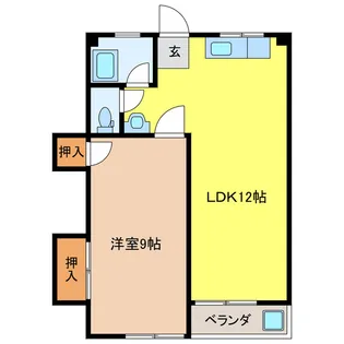 松ノ木マンション【3階】の間取り