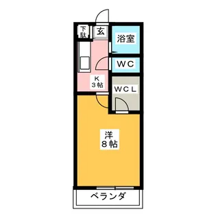 KIコーポレーションE【2階】の間取り