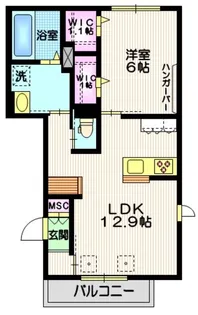 ブルーコート【2階】の間取り