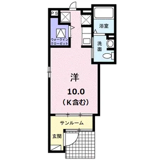 フレミールヴァン C【1階】の間取り