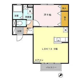ドミール八橋【2階】の間取り