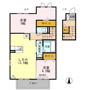 プルマージュ【2階】の間取り