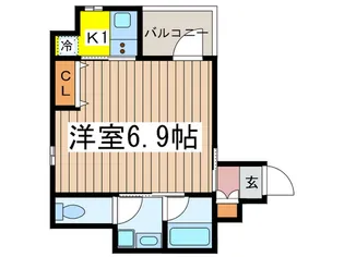 フュージョナル日本橋浜町【2階】の間取り