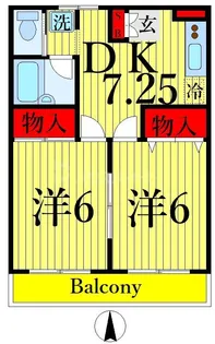 ウィンザー篠崎【1階】の間取り