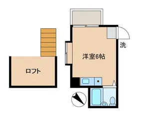 ビラハラジュク【2階】の間取り
