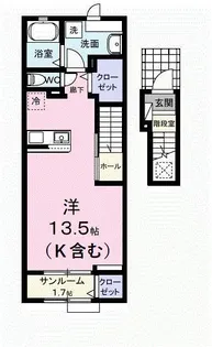 S・GVI【2階】の間取り