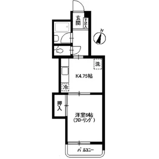 メゾンド西原【2階】の間取り