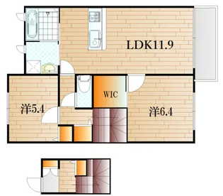 シャーメゾンリヴィエールの間取り