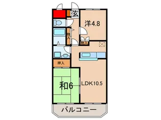 グランチェスタII【1階】の間取り