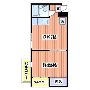 第3恵美寿コーポ【3階】の間取り
