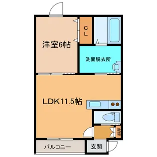 ドルチェI【2階】の間取り