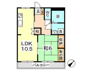 レジデンス家守【3階】の間取り
