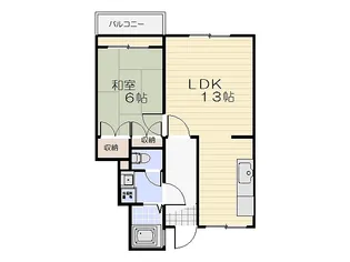 カサプリマベラI【1階】の間取り
