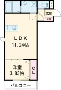 THE NOBLES 秋葉町【2階】の間取り