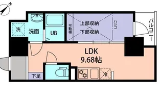 MODERN PALAZZO天神東グランM【16階】の間取り