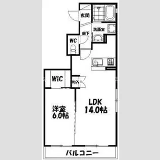ロゼッタ和合【5階】の間取り