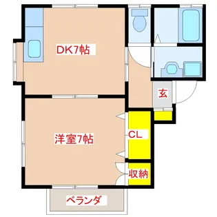 センチュリー寺山【1階】の間取り