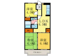 ローレルコート五番館【1階】の間取り