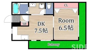 三福ロイヤルマンション【2階】の間取り