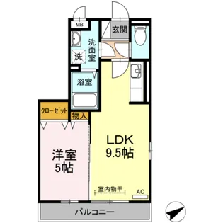 コーラルコート【3階】の間取り