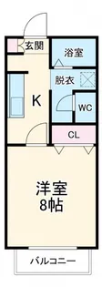 プチ・メゾン甚目寺B棟【1階】の間取り