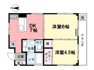山本コーポ【3階】の間取り
