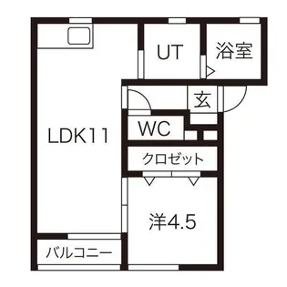 ローヌ【1階】の間取り