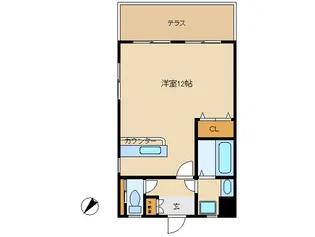 コーポすず【1階】の間取り