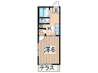 マイシティハイム【1階】の間取り