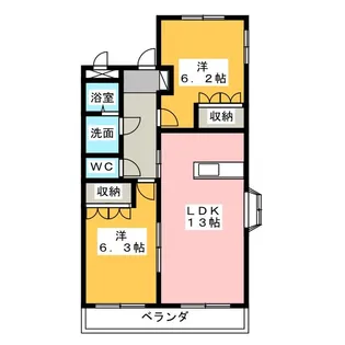 F・ロッシュ【3階】の間取り