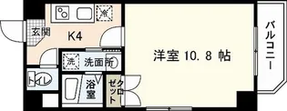 ウイング平和大通り【3階】の間取り