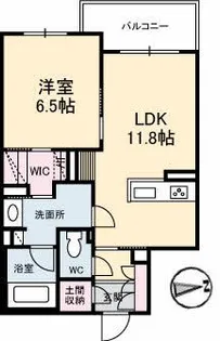 シャトル不動院前【2階】の間取り