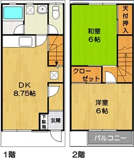 クレメントハウスE棟の間取り