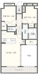 レーベンハイム西新井弐番館【2階】の間取り