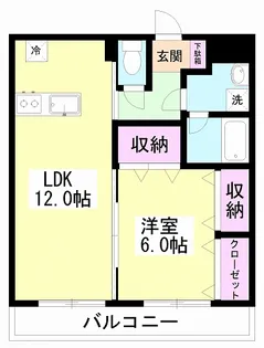 ニューライフ津田沼東【1階】の間取り