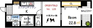 ORIENT BLD No.125【7階】の間取り