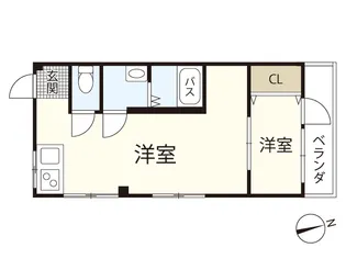 ウェール千田町【2階】の間取り